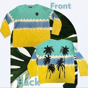 Luxury palm tree sweater